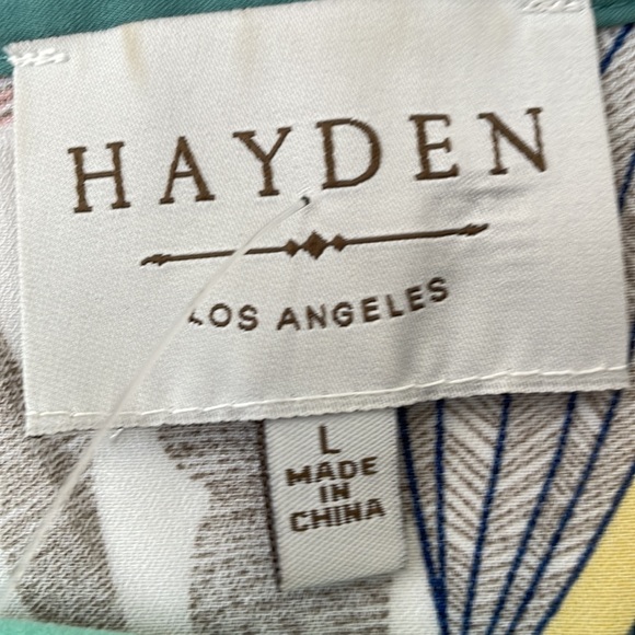 Hayden Pink, Blue, & Tan Kimono with Fringe Tassels - Picture 7 of 9